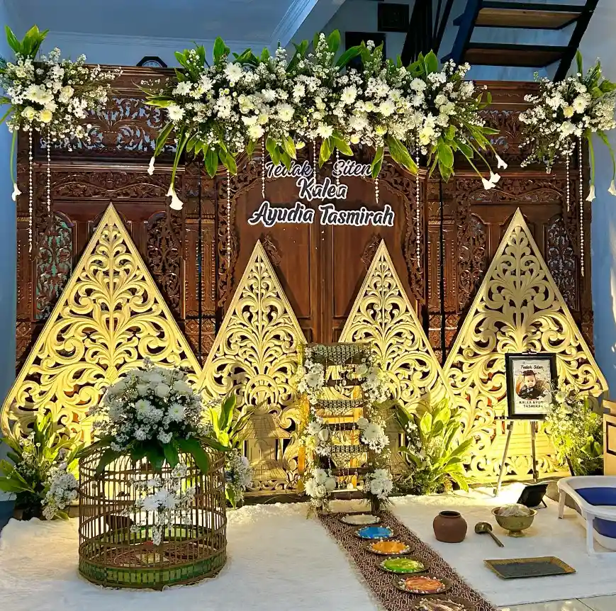 dekorasi tedak sinten jawa rumah