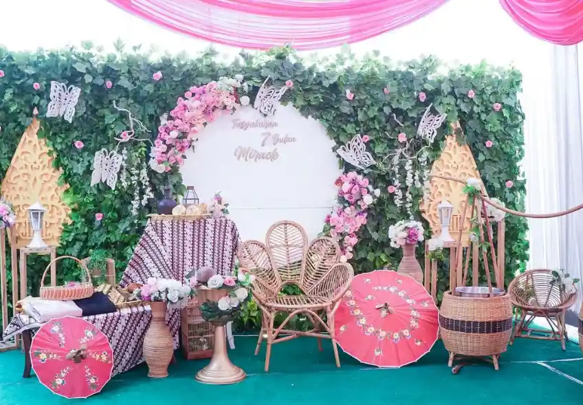 dekorasi tedak sinten modern adat jawa