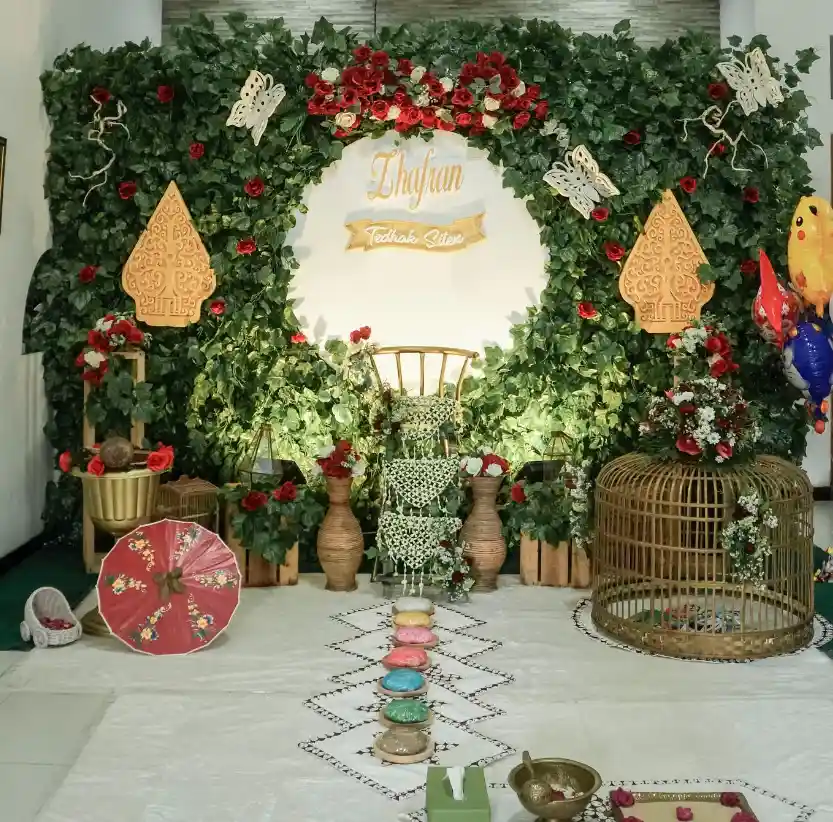 dekorasi tedak sinten modern mewah