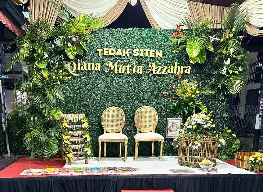 dekorasi tedak sinten rumah simple
