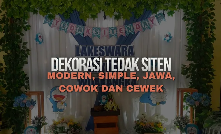 dekorasi tedak siten modern