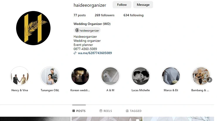 haidee wedding organizer