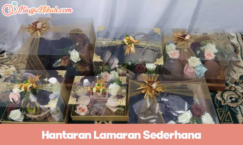 hantaran lamaran sederhana