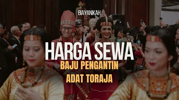harga sewa baju pengantin adat toraja