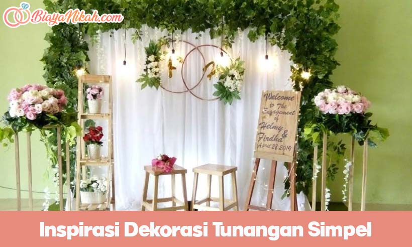 inspirasi dekorasi tunangan simpel