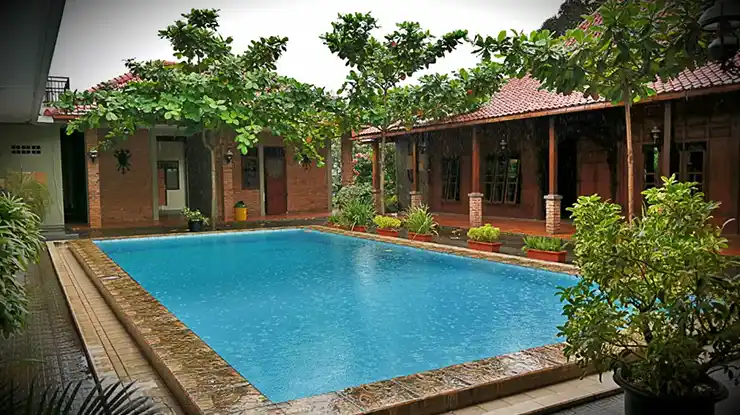 kolam renang gedung sasono mulyo depok