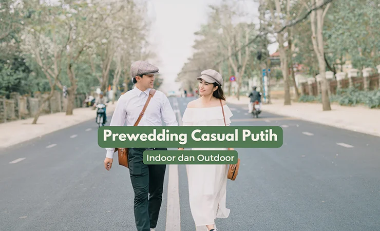 prewedding casual putih