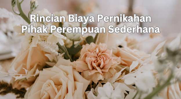 rincian biaya pernikahan pihak perempuan