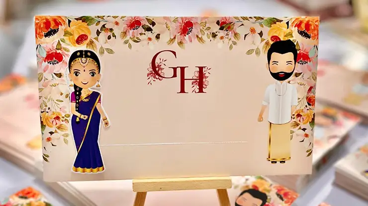 undangan pernikahan cartoon